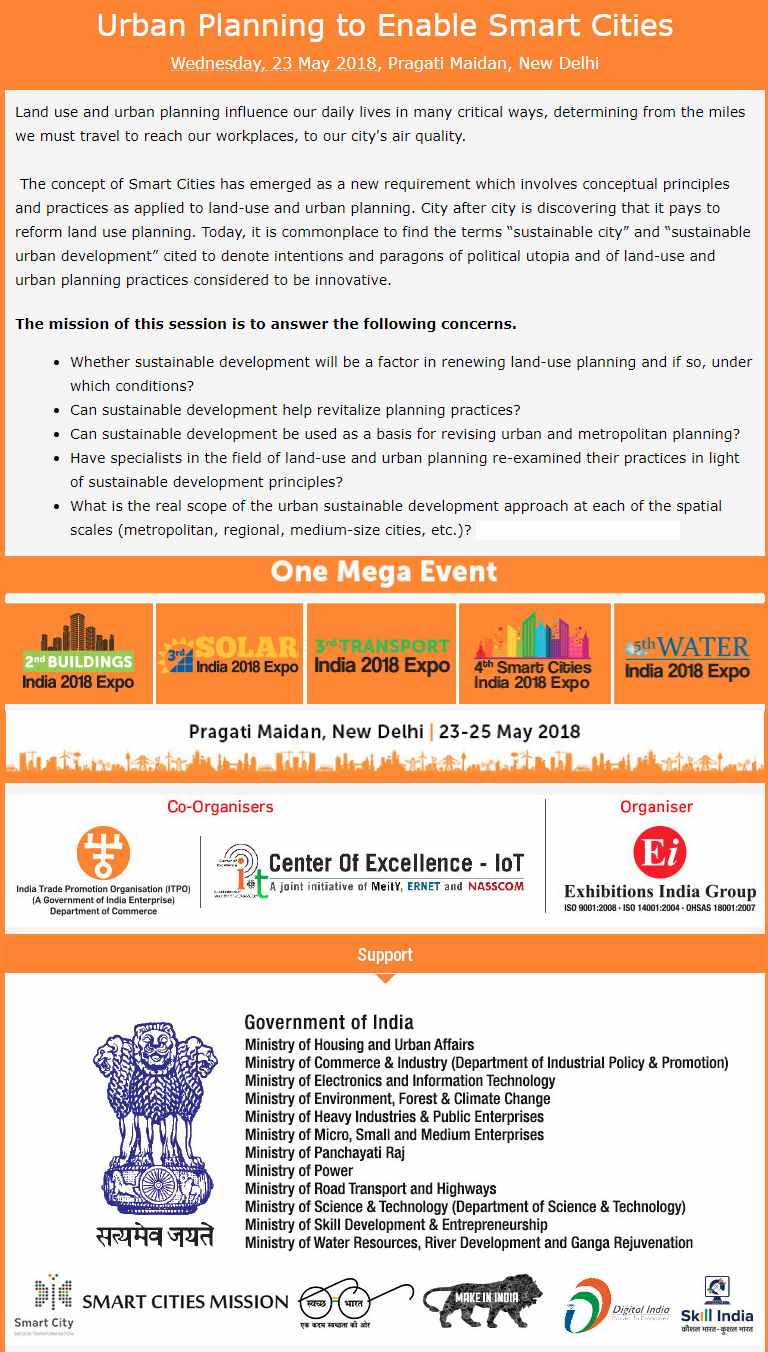 Urban Planning to Enable Smart Cities 2018